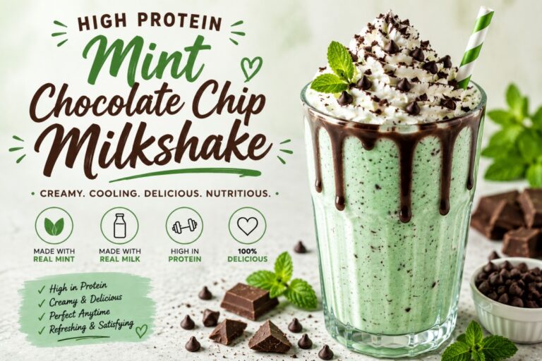 Mint Chocolate Chip Milkshake Recipe