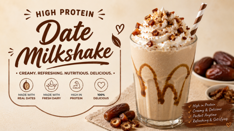 Creamy Date Milkshake in 5 Minutes