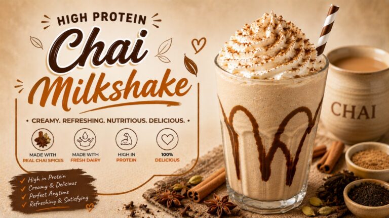 Spiced & Creamy Chai Milkshake in 5 Minutes