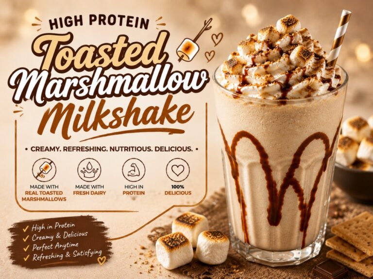 Toasty & Creamy Toasted Marshmallow Milkshake in 5 Minutes
