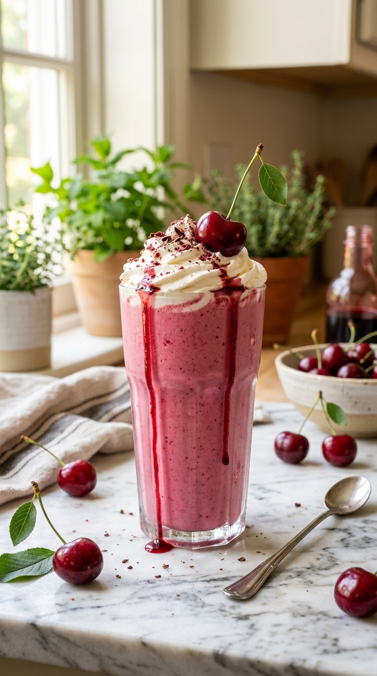 Cherry Milkshake - detail view