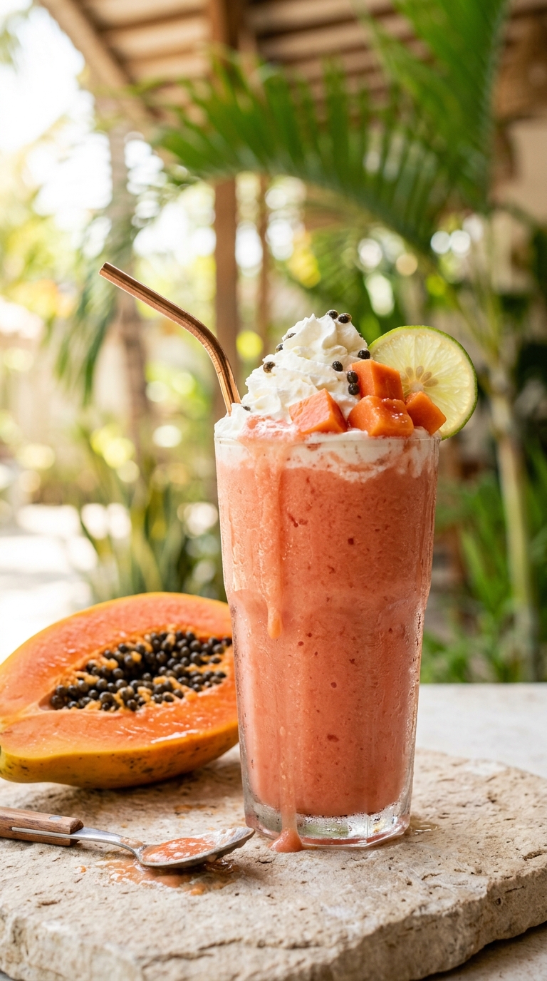 Papaya Milkshake - detail view