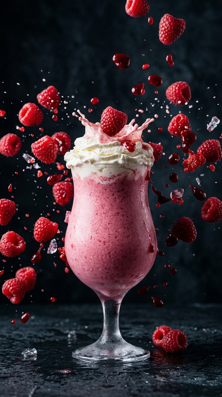 Raspberry Milkshake - detail view
