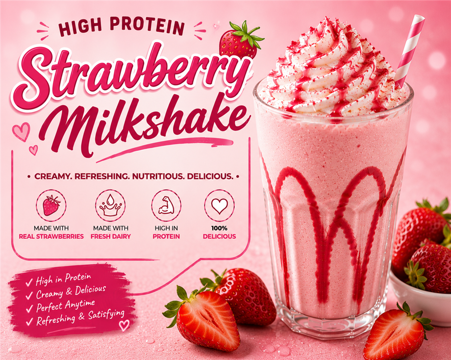 Strawberry Milkshake - main hero image