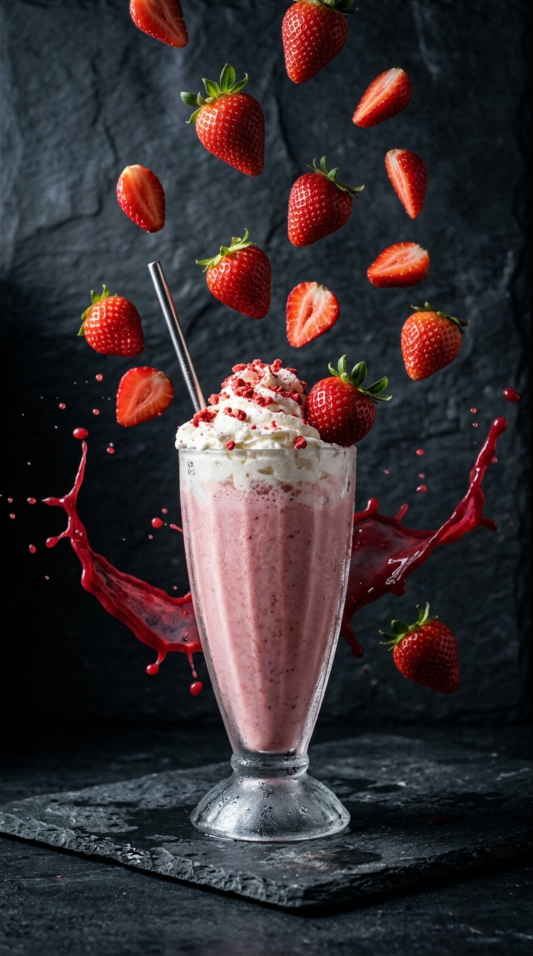 Strawberry Milkshake - detail view
