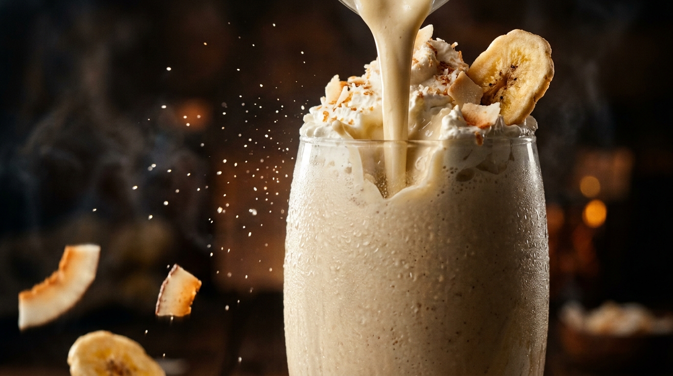 Banana Coconut Milkshake - detail view