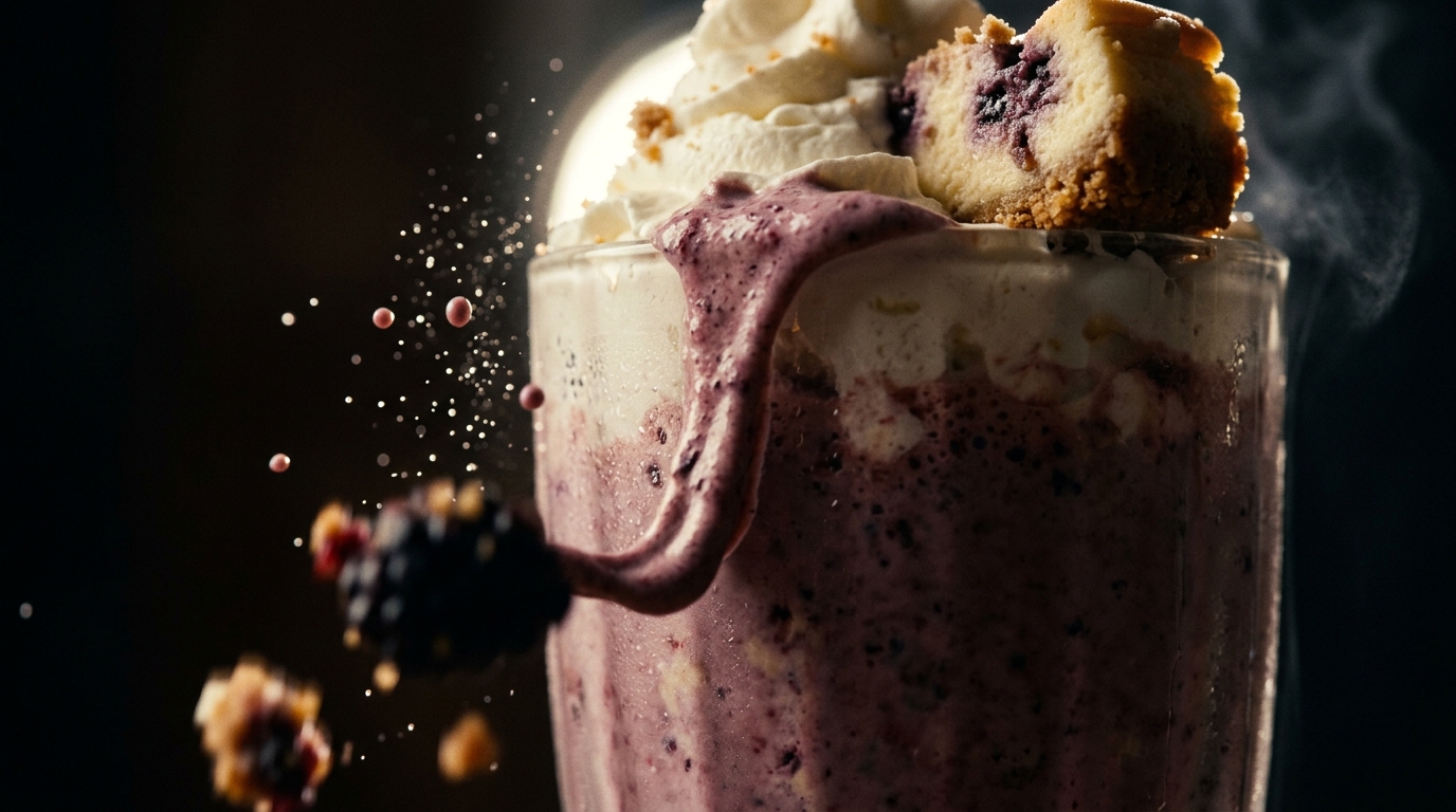Blackberry Cheesecake Milkshake - detail view