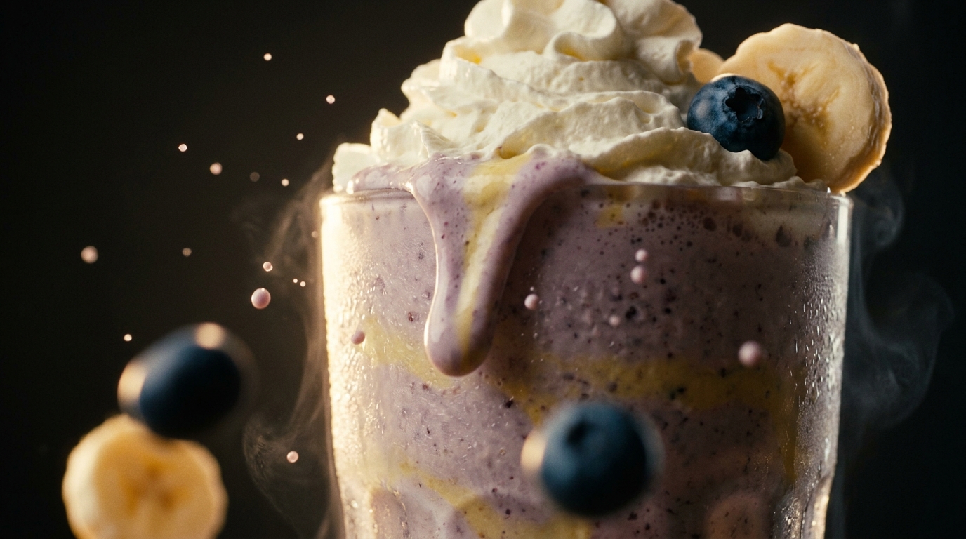 Blueberry Banana Milkshake - detail view