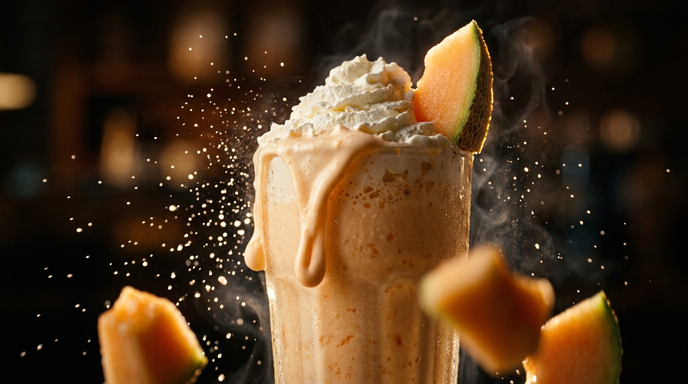 Cantaloupe Milkshake - detail view