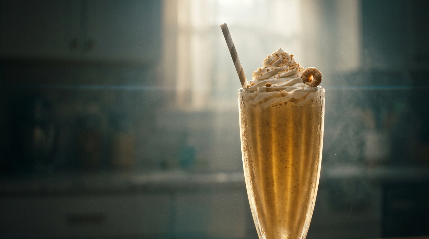Cereal Milkshake - styled presentation
