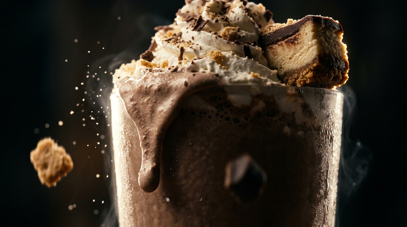 Chocolate Cheesecake Milkshake - detail view