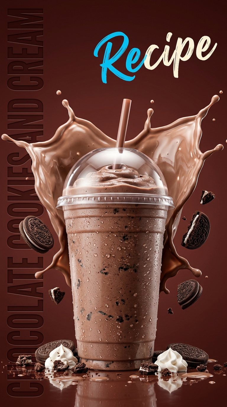 Chocolate Cookies and Cream Milkshake