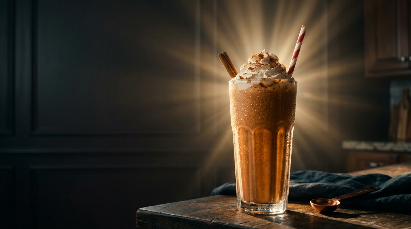 Cinnamon Milkshake - styled presentation