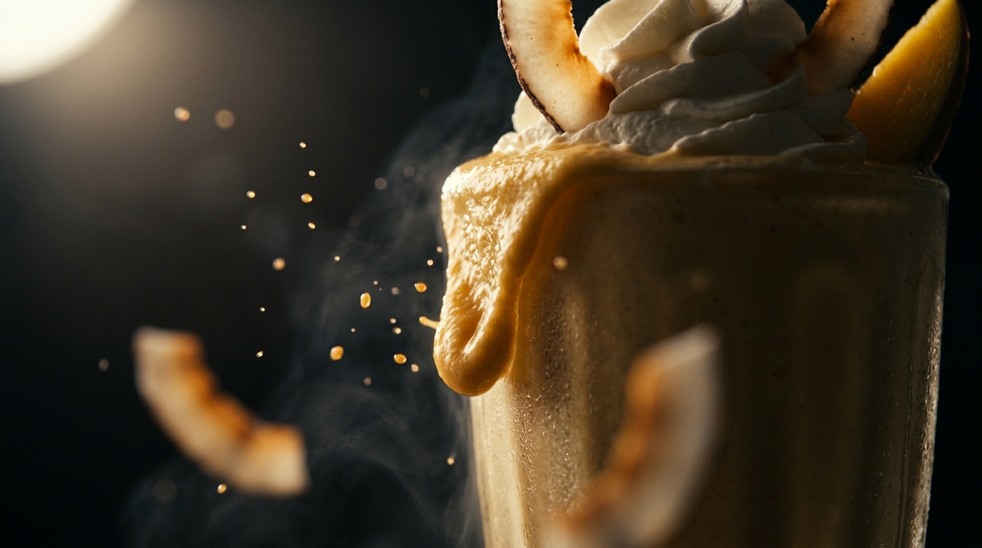 Coconut Mango Milkshake - detail view