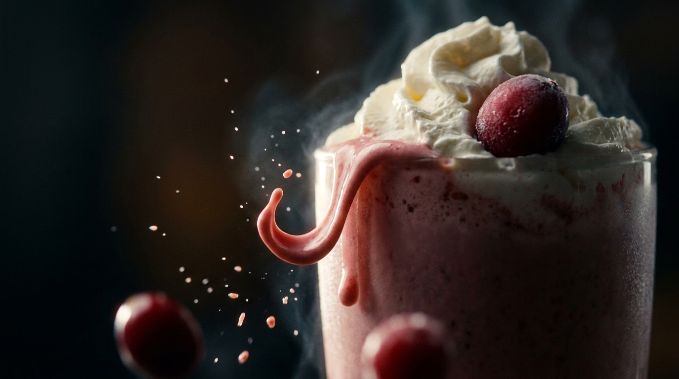 Cranberry Milkshake - detail view