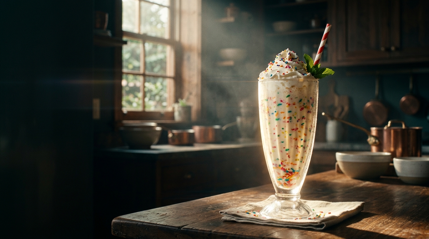 Funfetti Milkshake - styled presentation