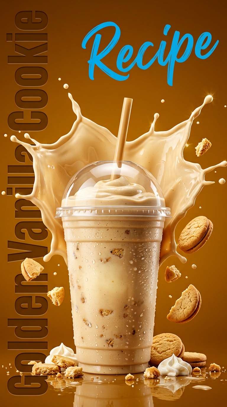 Golden Vanilla Cookie Milkshake