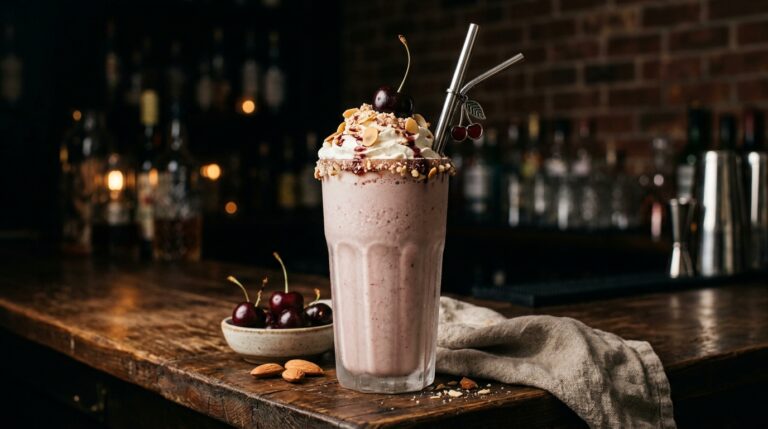 Classic Cherry and Almond Milkshake