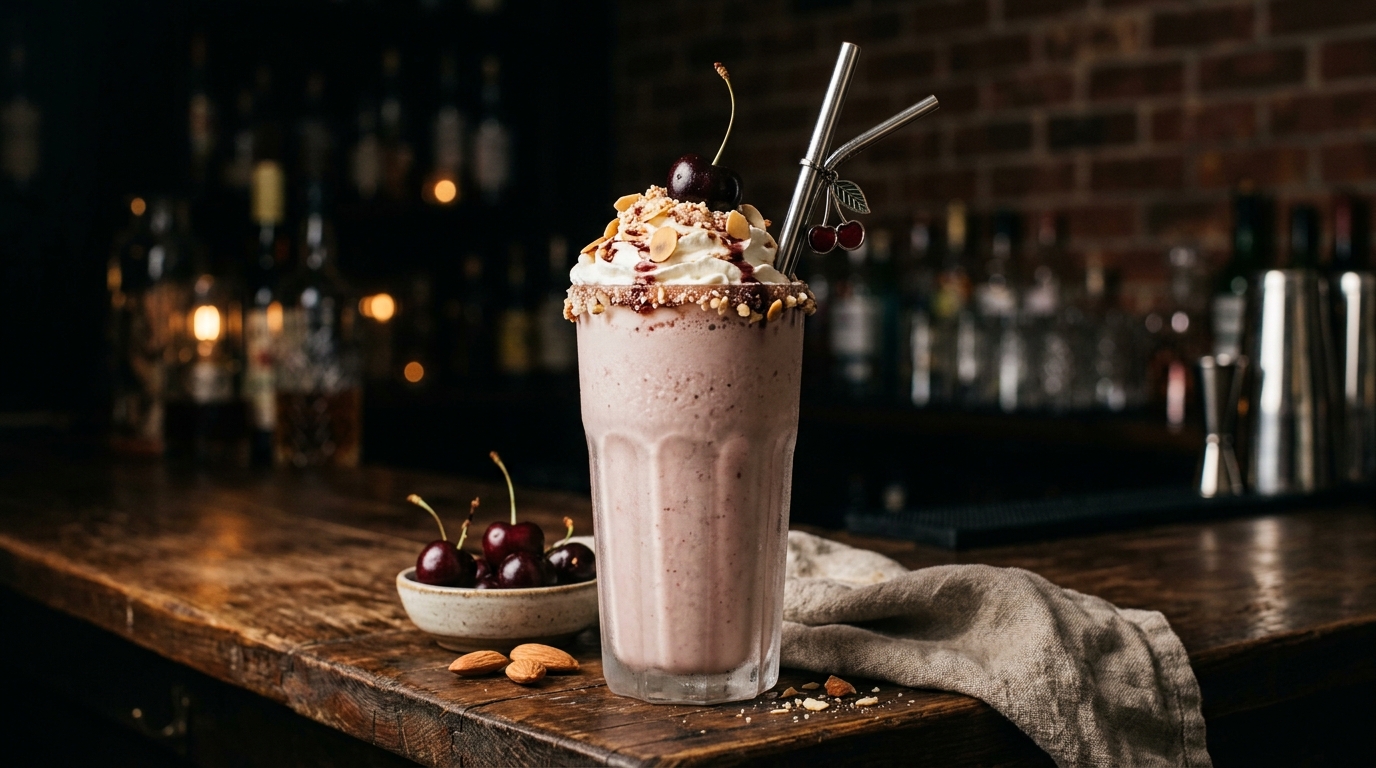 Classic Cherry and Almond Milkshake - main hero image