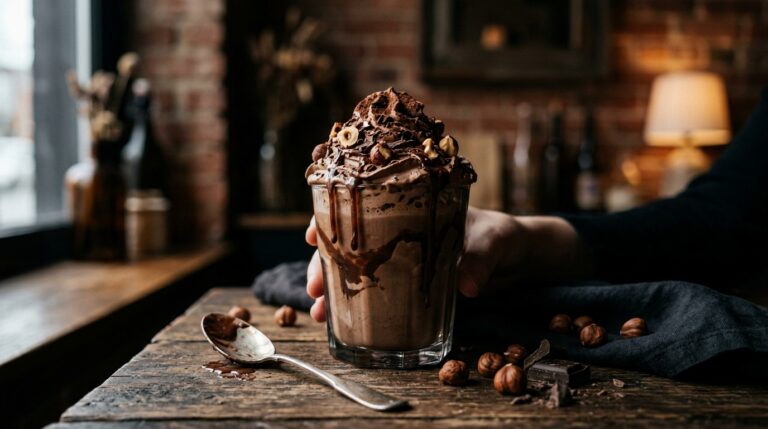 Hazelnut Mocha Protein Milkshake