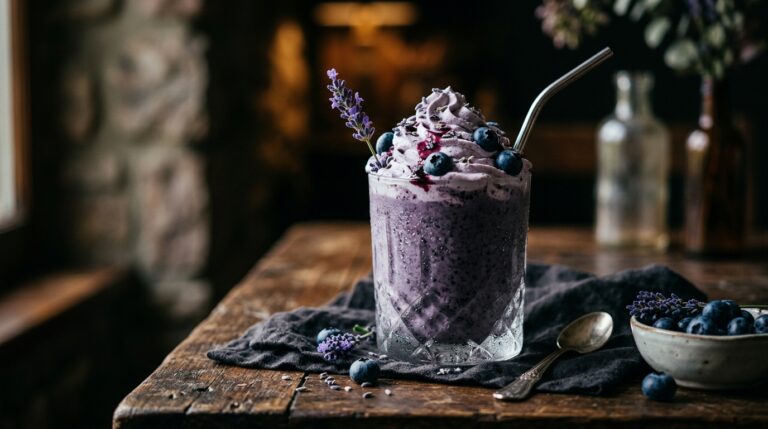 Blueberry Lavender Milkshake
