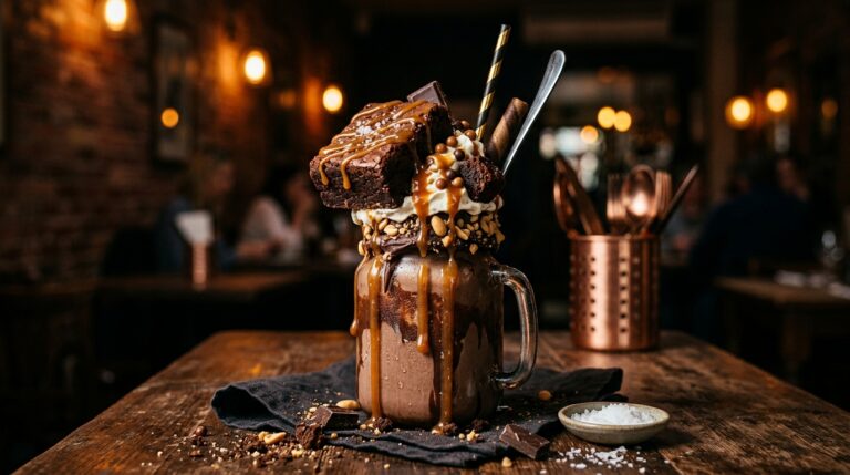 Salted Caramel Brownie Freakshake