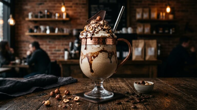 Rich Hazelnut Coffee Milkshake
