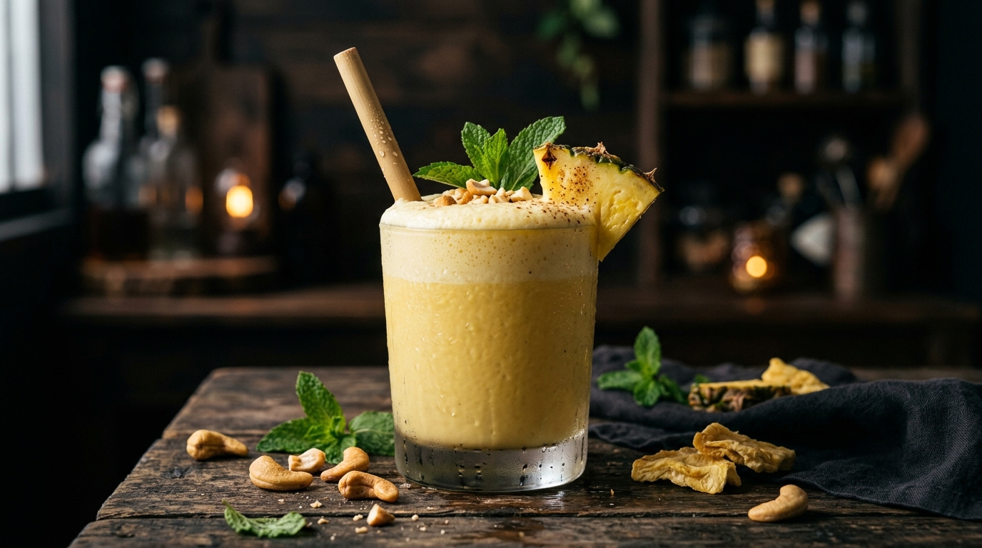 Refreshing Pineapple Cashew Milkshake - main hero image