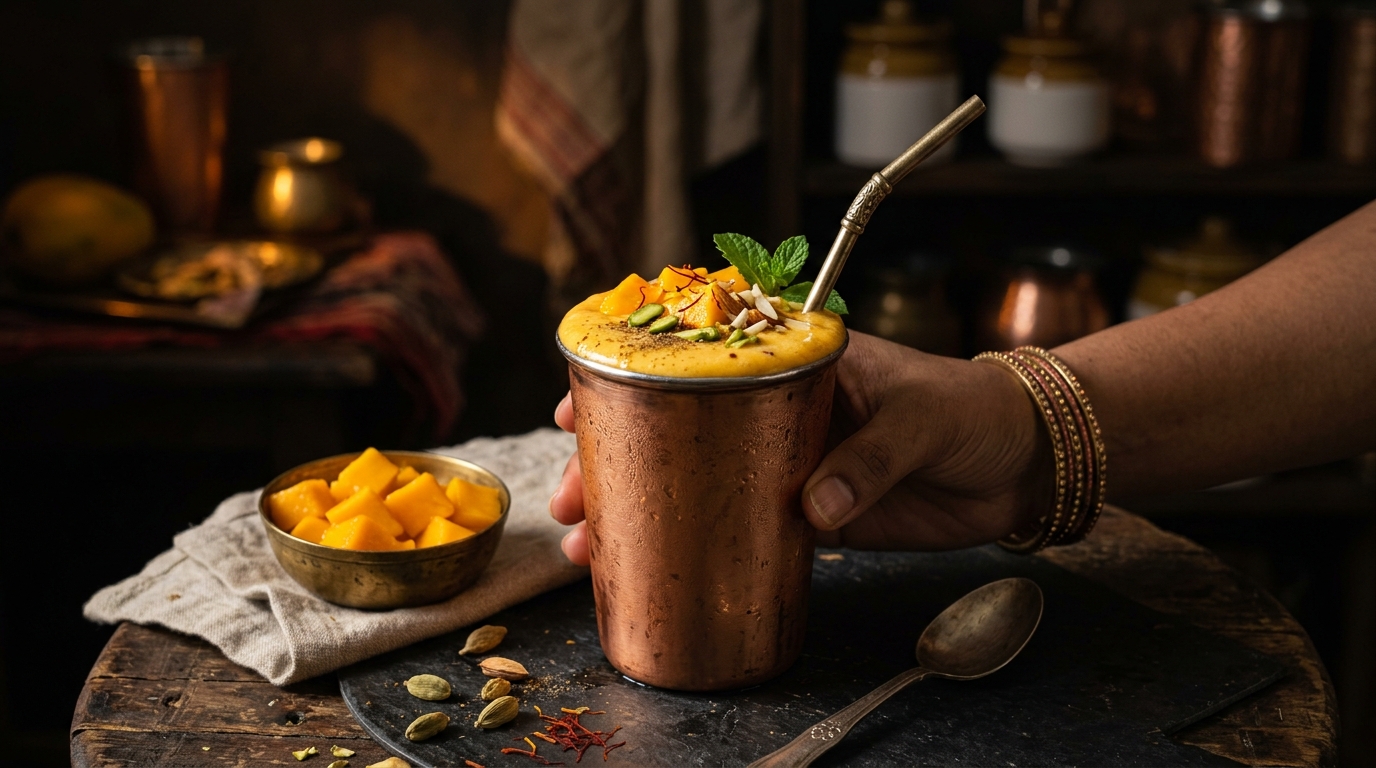 Indian Mango Lassi Milkshake - main hero image