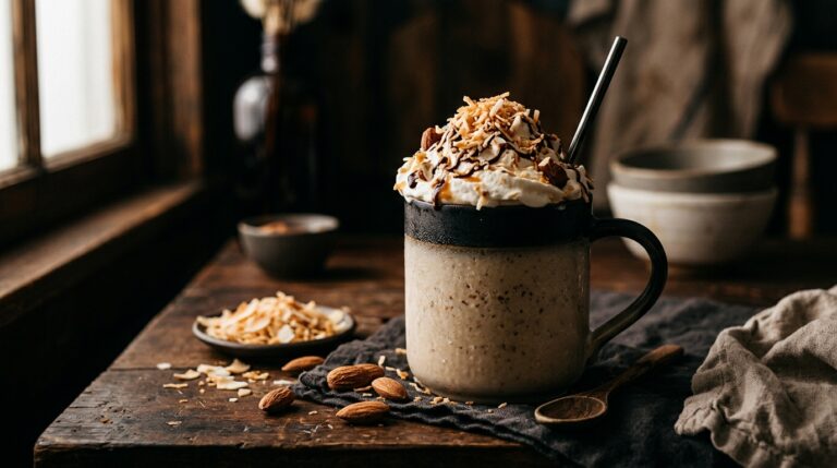 Toasted Coconut Almond Milkshake