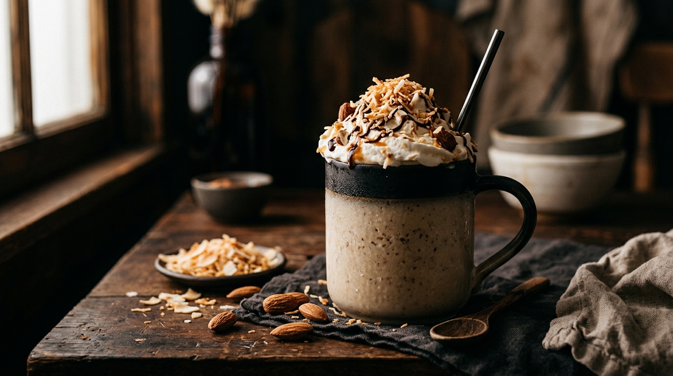 Toasted Coconut Almond Milkshake - main hero image