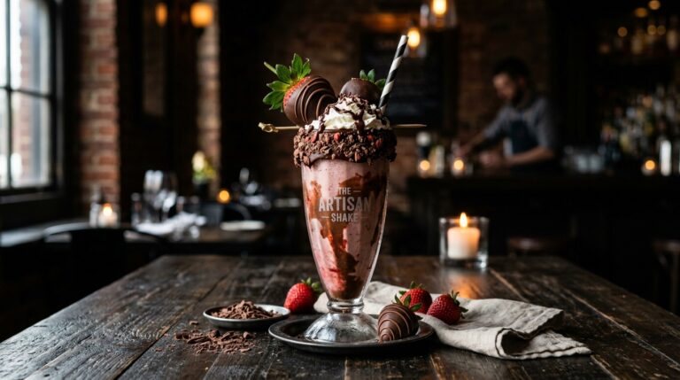 Chocolate Covered Strawberry Milkshake