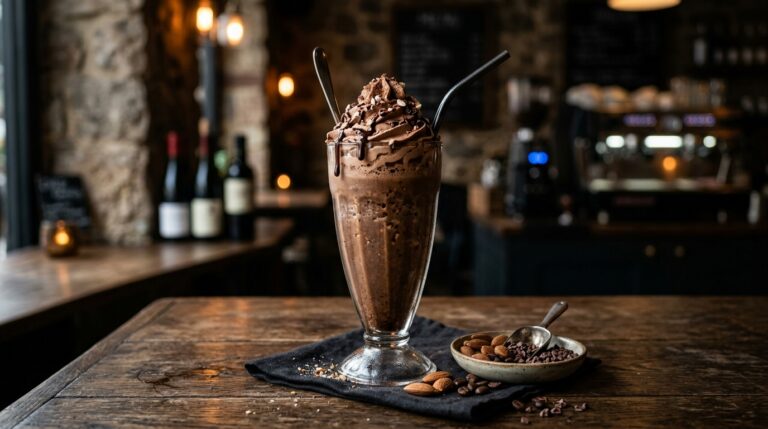 Protein-Packed Mocha Almond Milkshake
