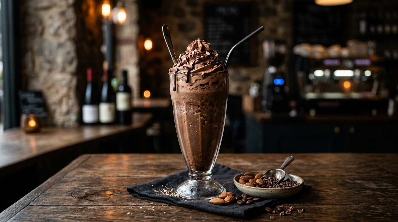 Protein-Packed Mocha Almond Milkshake - main hero image