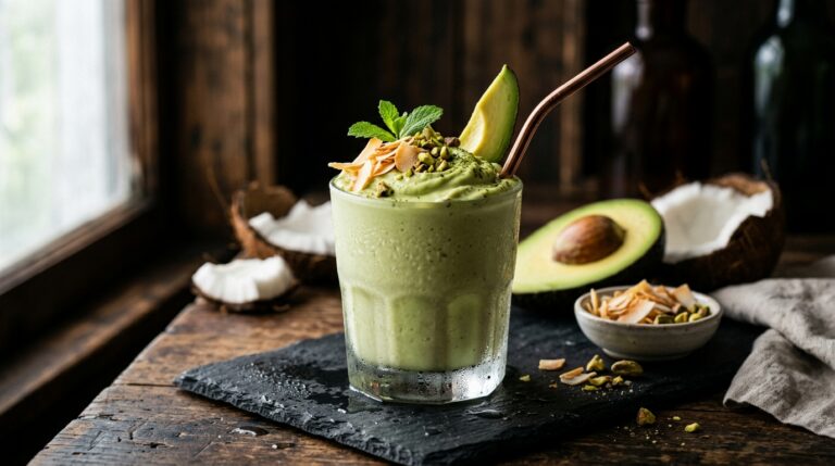 Creamy Avocado Coconut Milkshake