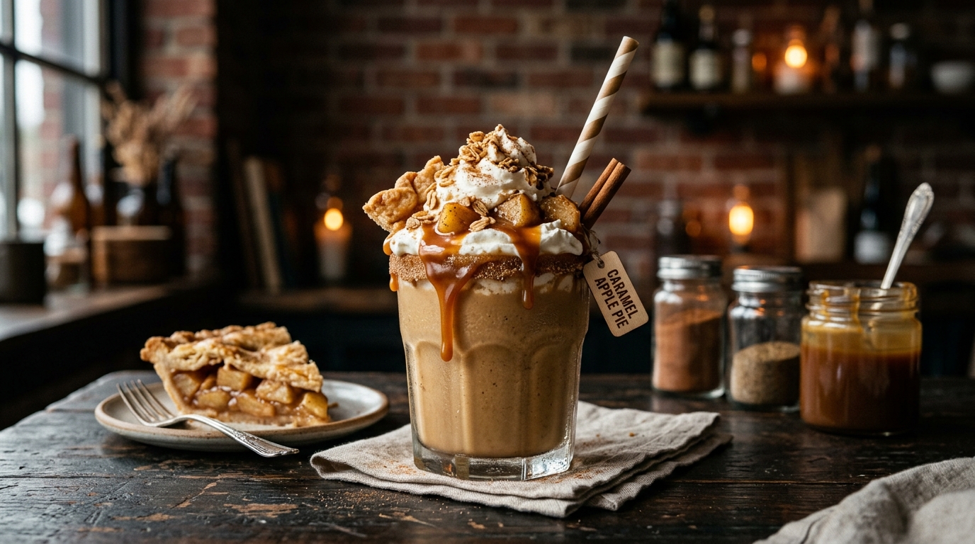 Caramel Apple Pie Milkshake - main hero image