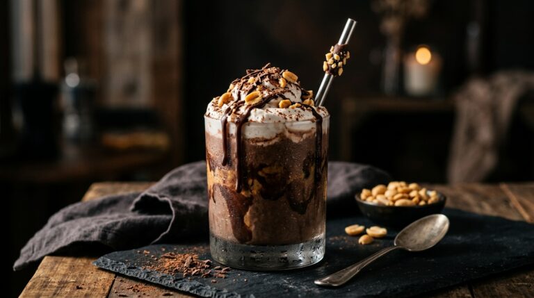 Vegan Chocolate Peanut Butter Milkshake