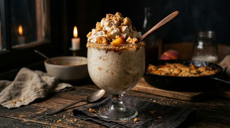 Peach Cobbler Milkshake