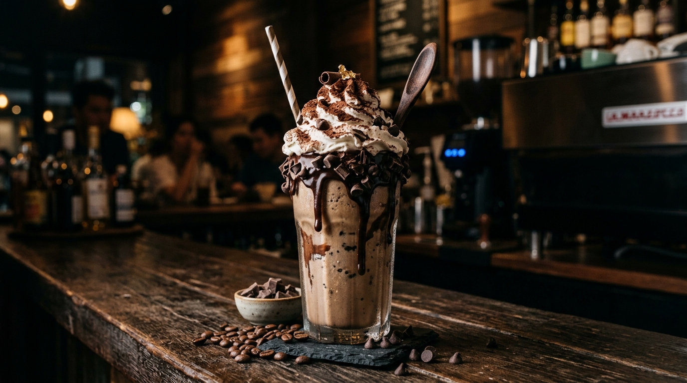 Espresso Chocolate Chip Milkshake - main hero image