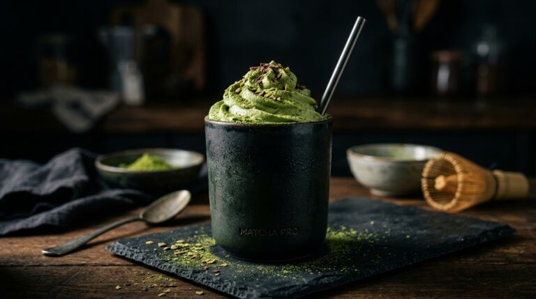 Matcha Green Tea Protein Milkshake
