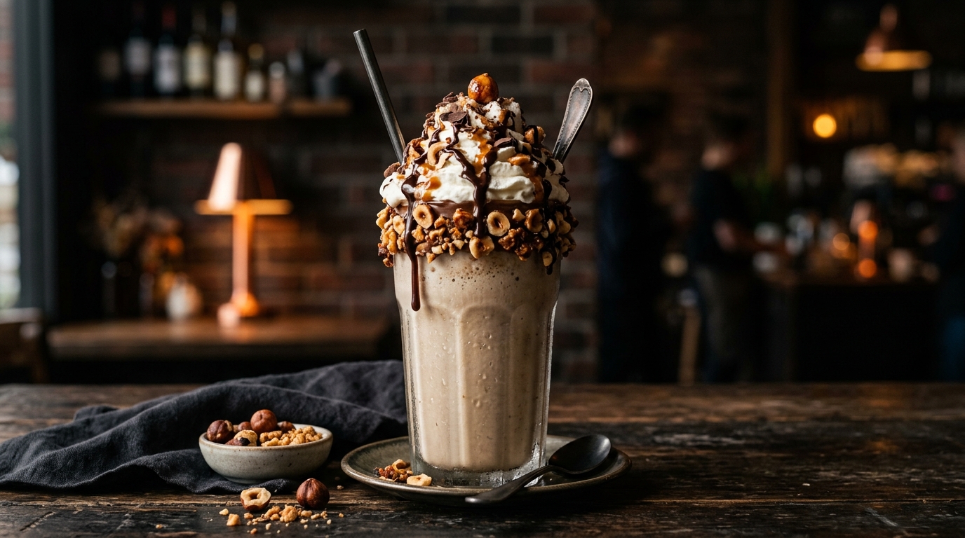 Hazelnut Praline Milkshake - main hero image