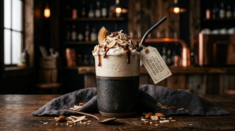 Luscious Coconut Almond Milkshake