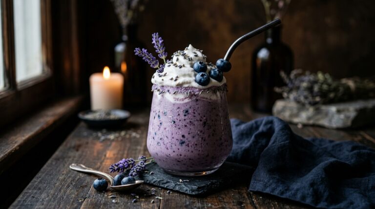 Blueberry Lavender Vegan Milkshake