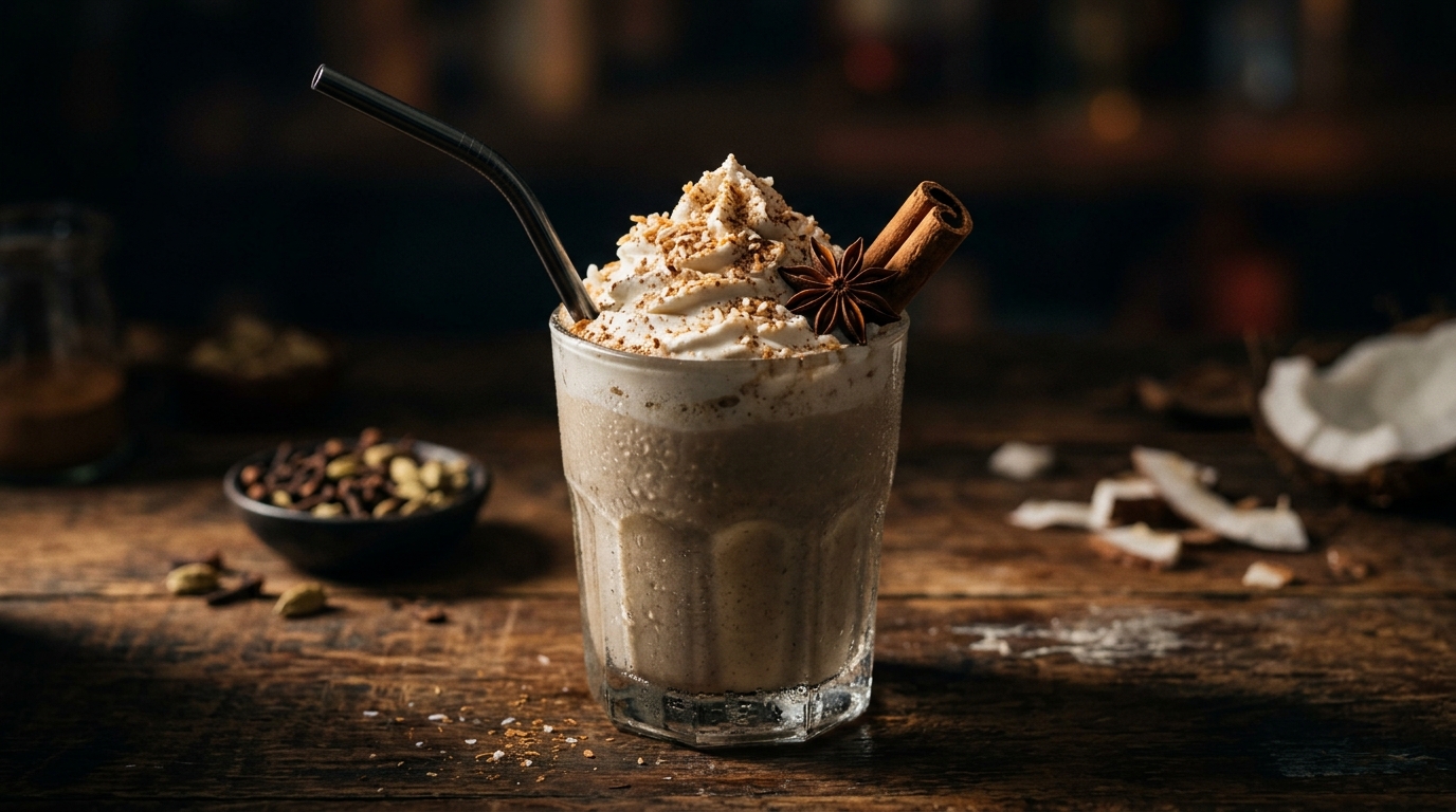 Smooth Coconut Chai Milkshake - main hero image