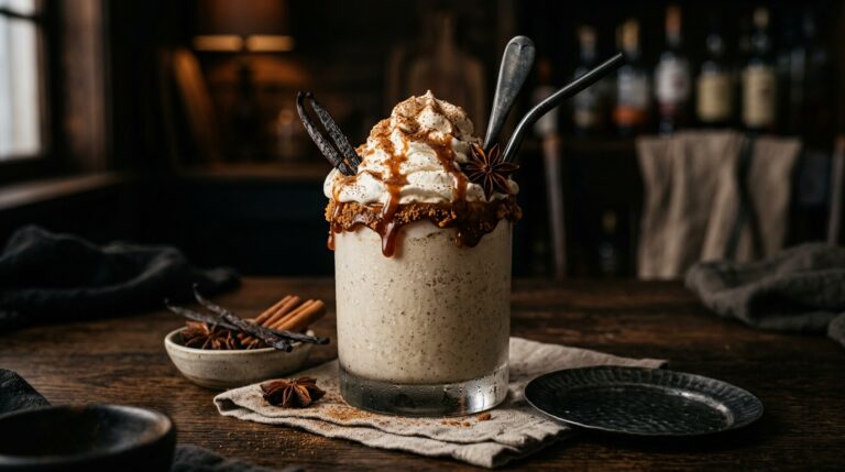 Indulgent Spiced Vanilla Bean Milkshake