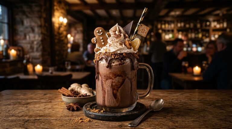 Decadent Gingerbread Chocolate Milkshake