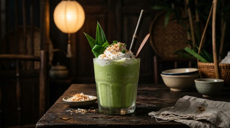 Thai Coconut Pandan Milkshake