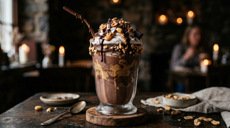 Decadent Chocolate Peanut Butter Vegan Milkshake
