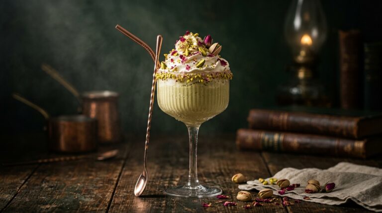 Aromatic Rosewater Pistachio Milkshake