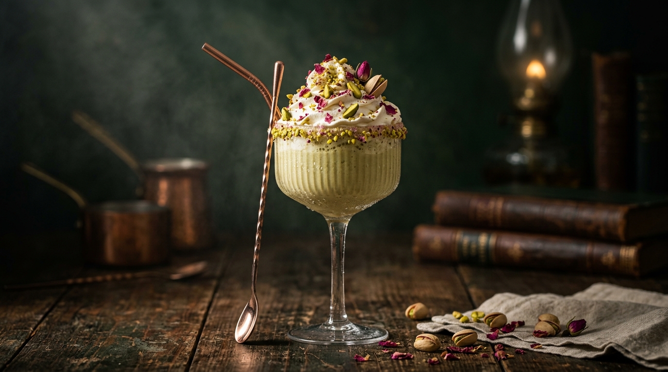 Aromatic Rosewater Pistachio Milkshake - main hero image